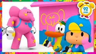 🎨 POCOYO in ENGLISH - Let's Paint the House! [92 min] Full Episodes |VIDEOS and CARTOONS for KIDS