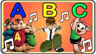 MÚSICA DO ALFABETO só com PERSONAGENS INFANTIS (ABC dos DESENHOS)