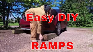 How to make homemade car ramps - for car repair and maintenance