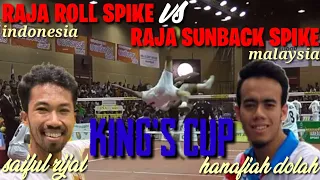 Semi-finals INDONESIA vs MALAYSIA sepak takraw king's cup ||  saiful rijal and hanafiah dolah.