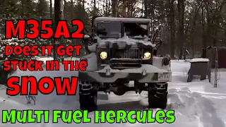 M35A2 deuce and a half in the snow