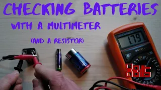 Testing batteries with a plain old multimeter (and a resistor)