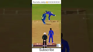 Ravindra Jadeja 🔥 6 Balls 6 Wickets💥Double hat-trick RunOut+Stumping Catch💥 Real Criket 22 #shorts