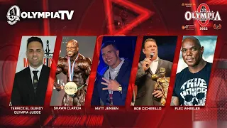 Shawn Clarida, Matt Jensen, Bob Chick, Flex Wheeler and Terrick El Guindy on Olympia TV