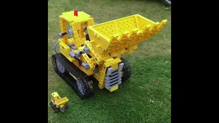 My favourite Lego inspired Giant 3D print! #lego #bulldozer #3dprinting
