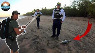 Surf Fishing in Costa Rica when the Local POLICE showed up