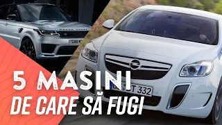 5 mașini de care să FUGI