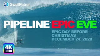 PIPELINE RAW  |  EPIC EVE  |  John John Florence and more |  AM & PM 12/24/2020  | 4K (RAW)