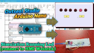 PLC Arduino || Simulation Running LED. Arduino Nano_outseal studio