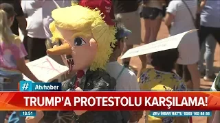 Trump'a protestolu karşılama! - Atv Haber 8 Ağustos 2019
