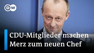 Friedrich Merz wird neuer Parteivorsitzender der CDU | DW Nachrichten