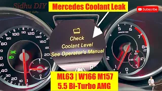 How To Replace Coolant Line on ML63 AMG Mercedes M157 Bi-Turbo | How To Fix Coolant Leak on Mercedes