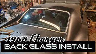 1968 Dodge Charger Back Glass Install // General Mayhem updates //