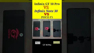 Infinix GT 10 Pro  VS Infinix Note 30 VS Poco F5 🔥 Speed Test #shorts #short #youtubeshorts