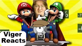 Viger Reacts to SMG4's "Retarded64: Mario The Waiter"