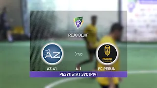 Обзор матча | AZ-41 - FC Perun | Турнир по мини-футболу в Киеве