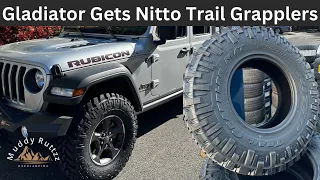 35s on stock rims no lift - do they fit  the Jeep Gladiator? #jeeprubicon #nittotire #trailgrapplers