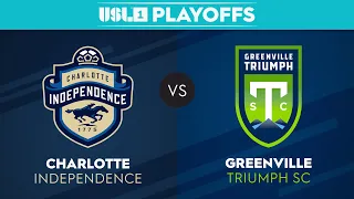 Charlotte Independence v Greenville Triumph SC: October 20, 2023