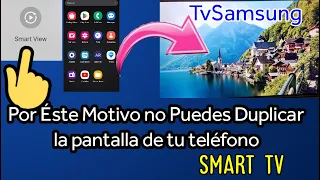 Como duplicar pantalla del teléfono celular a una smart tv Samsung