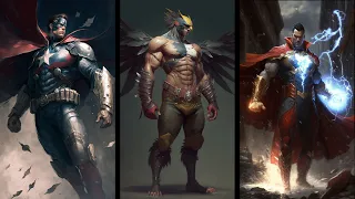DC & Marvel Characters Merged  - AI Generated Fusions