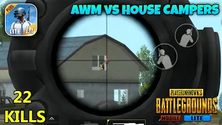 AWM vs House Campers | PUBG Mobile Lite Solo Squad Gameplay