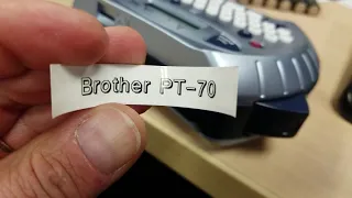 Brother PT-70 label backing remover