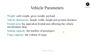 Basic Parameters of  Electric Vehicle | Fundamentals of Electric Vehicle Engineering - 5