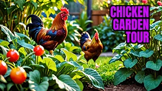 Turning my brown thumb into green! Touring my garden (feat. chickens)