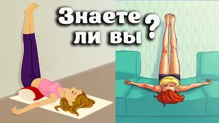 Каждый день поднимайте ноги вверх ! И вы избавитесь от многих болезней и недугов.