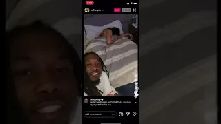 Offset Went On Instagram Live With CardiB At 5 am.