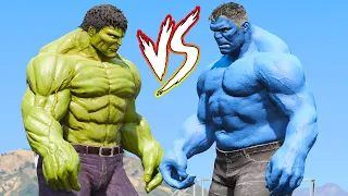 HULK vs HULK BLUE - GTA V