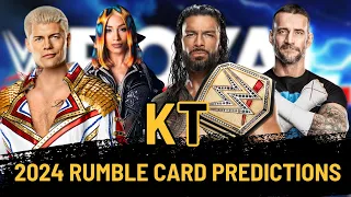 2024 Royal Rumble predictions! The road to a VERY personal Wrestlemania!