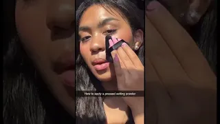 How to apply pressed setting powder🔥😱￼