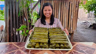 Whole Process Of Making Suman Malagkit Very Tasty And Appetizing