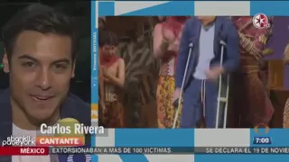 Carlos Rivera sufrió un esguince en El Rey León