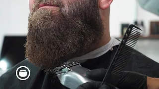 Kratos-Style Pointed Beard Transformation (7 Months of Growth) | Bob the Barber