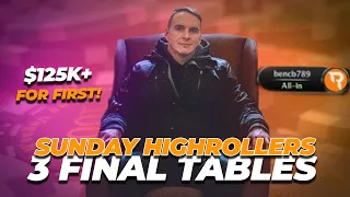 3 HIGHROLLER FINAL TABLES IN 1 SESSION | Bencb Puts on a Poker Clinic!