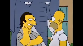 Es un elefante!  Es y no es, usted me entiende... Los Simpson