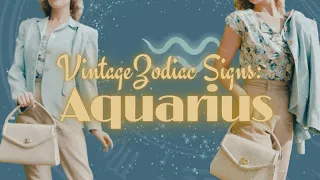 Vintage Zodiac Sign: Aquarius
