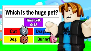 99% Of Players Fail This Pet Simulator X QUIZ...