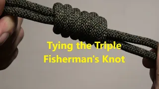 Tying the Triple Fisherman's Knot