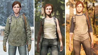 All Outfits and Skins (Showcase) - The Last of Us Part II (PS4 Pro) 4K HDR