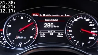 Audi RS6 C7 Acceleration 0-100 / 0-200 km/h LOUD Sound