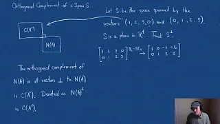 4.1 Orthogonal Complement