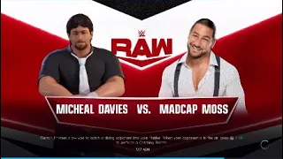 WWE Raw| Michael Davis vs Madcap Moss WWE2K22