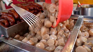 Traditional Taiwanese Food - Flour Hot Dogs and Sausages / 在地人激推古早味粉腸香腸 - 大甲蔣公路阿嬤ㄟ粉腸