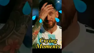 Messi Crying Moments😅 #messi #crying #shorts