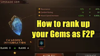 How to rank up your Legendary Gems as F2P in Diablo Immortal