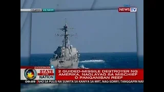 2 guided-missile destroyer ng Amerika, naglayag sa Mischief o Panganiban Reef