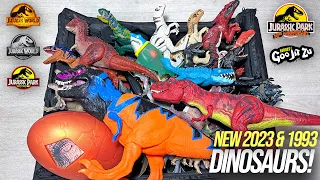 2023 Colossal Box of Jurassic World Dinosaurs! Tyrannosaurus Rex, Carnotaurus, Atrociraptor